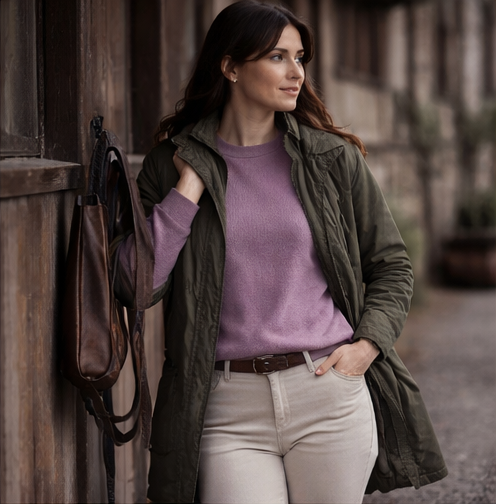 Manor Crew Neck – Dusky Thistle