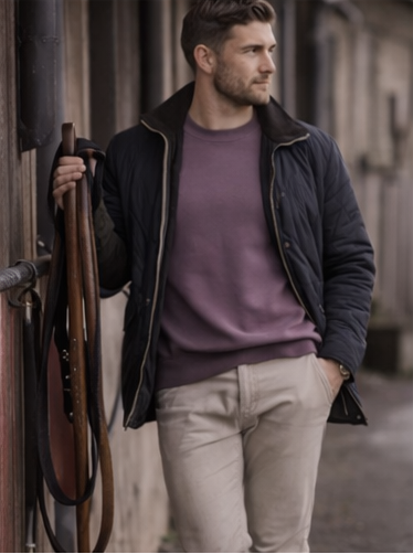 Manor Crew Neck – Dusky Thistle