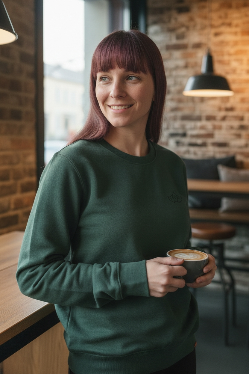 Manor Crew Neck – Woodland Moss