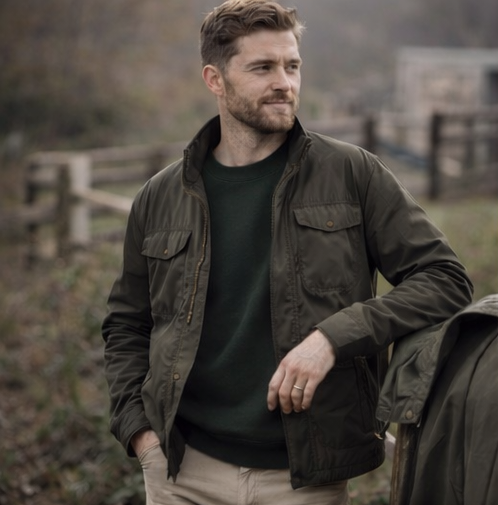 Manor Crew Neck – Woodland Moss