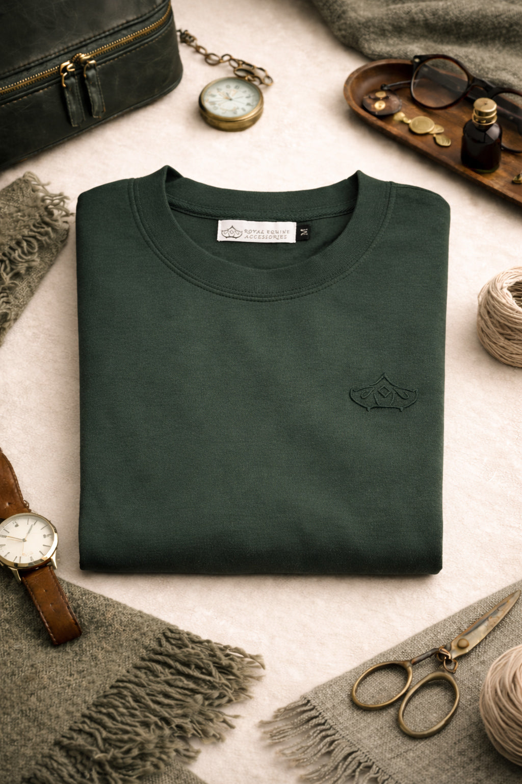 Manor Crew Neck – Woodland Moss